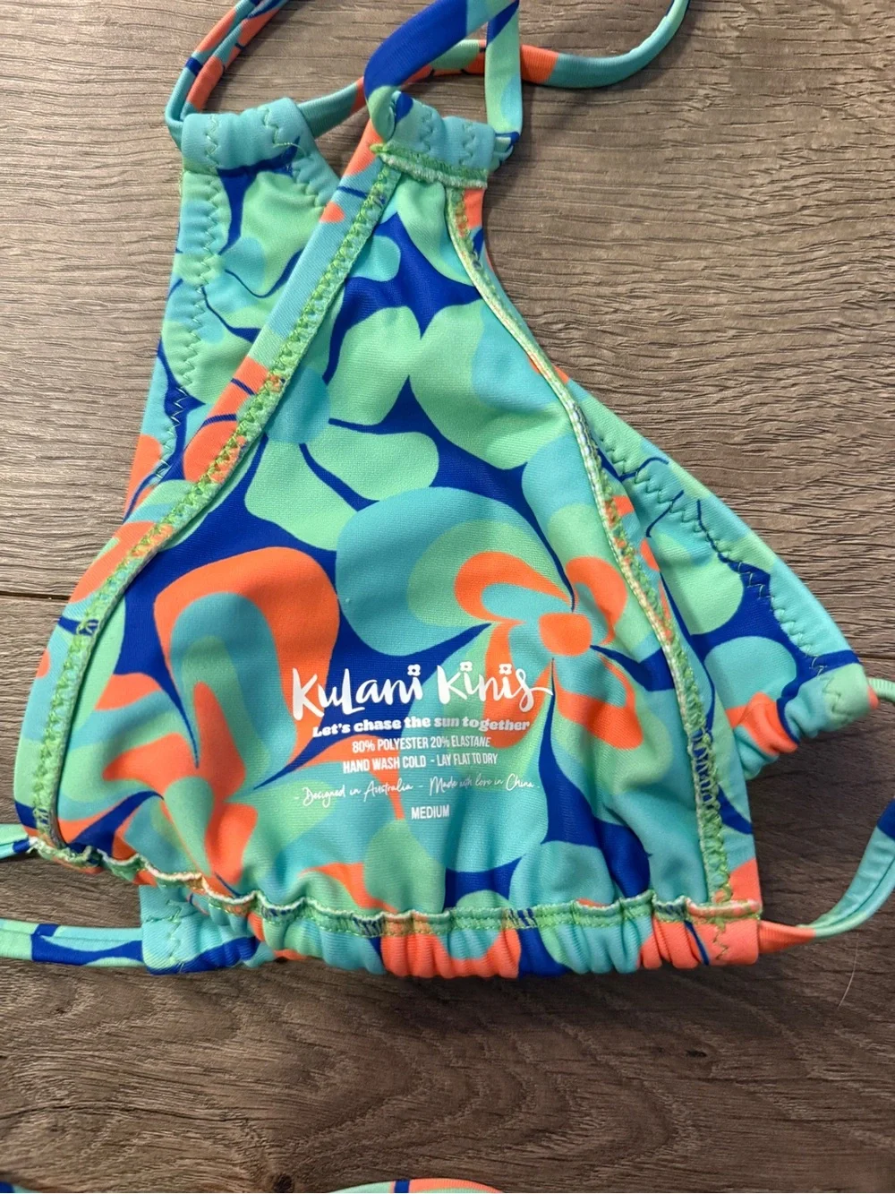 Kulani Kinis Swim Top - Serene Marine